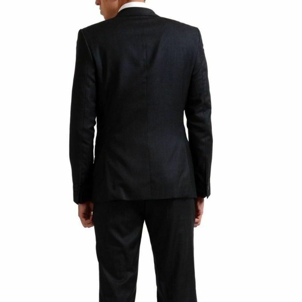 Versace Collection 100% Wool Gray Two Button Men's - Picture 3 of 11